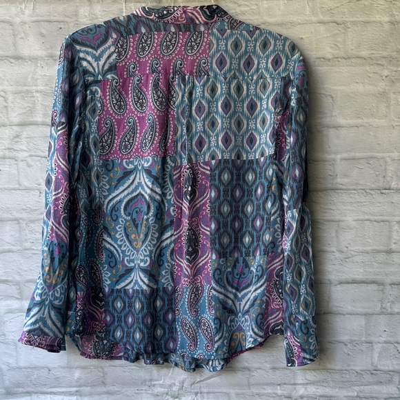 Ruby Rd. Multicolor Paisley Button Down Shirt - Picture 3 of 3
